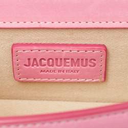 Jacquemus Pink Leather Mini Le Bambino Top Handle Bag