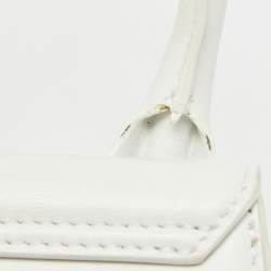 Jacquemus White Leather Le Chiquito Mini Bag