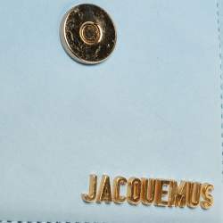 Pre Owned Jacquemus Light Blue Nubuck Leather Mini Le Chiquito Top Handle Bag