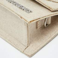 Jacquemus Beige Canvas Mini Le Chiquito Bag