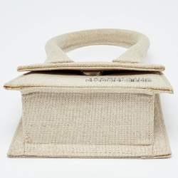 Jacquemus Beige Canvas Mini Le Chiquito Bag