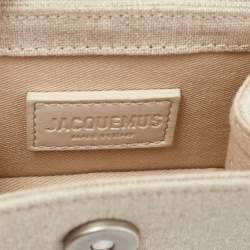 Jacquemus Beige Canvas Mini Le Chiquito Bag