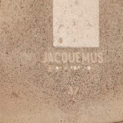 Jacquemus Yellow Leather Novio Sandals Size 37