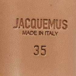 Jacquemus Cream Leather Piscine Les Mules Size 35