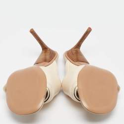 Jacquemus Cream Leather Piscine Les Mules Size 35