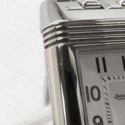 Jaeger LeCoultre Stainless Steel Silver Dial Reverso Classic Small W21mm H34.3mm