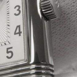 Jaeger LeCoultre Stainless Steel Silver Dial Reverso Classic Small W21mm H34.3mm