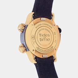 Pre Owned ساعة يد رجالية Jaeger-LeCoultre ماستر كومبريسور Q1772470 أوتوماتيكية ذهب وردي عيار 18 أسود 46 مم