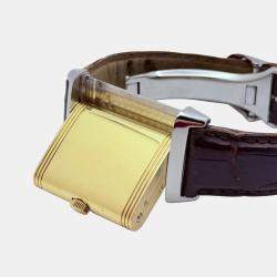 Pre Owned Jaeger-LeCoultre Reverso Q2705420 Manual Silver 18K Gold Stainless Steel Unisex Wristwatch 26 mm