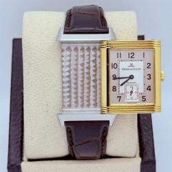 Pre Owned Jaeger-LeCoultre Reverso Q2705420 Manual Silver 18K Gold Stainless Steel Unisex Wristwatch 26 mm