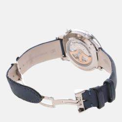 Pre Owned Jaeger-LeCoultre Rendez-Vous Moon Q3533490 Automatic White Diamonds 18K White Gold Women's Wristwatch 39mm