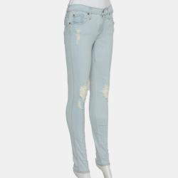 Pre Owned James Jeans Blue Sorbet Twiggy Jeans M 