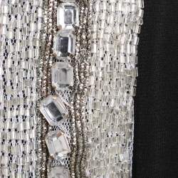 Pre Owned James Lakeland Black Jersey Embellished Cardigan XL