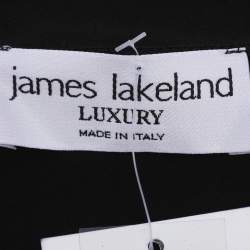 Pre Owned James Lakeland Black Jersey Embellished Cardigan XL