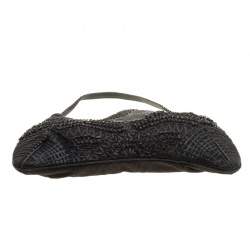 Jamin Puech Black Leather and Canvas Shoulder Bag 