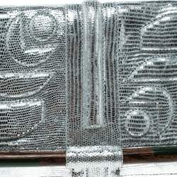 Jamin Puech Silver Leather Clutch