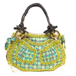 Jamin Puech Multicolor Leather and Fabric Embellished Shoulder Bag