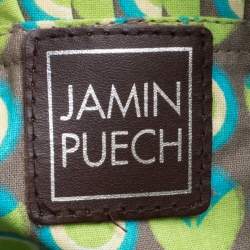 Jamin Puech Multicolor Leather and Fabric Embellished Shoulder Bag