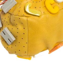 Jamin Puech Yellow Leather Embellished Alphabet Bag