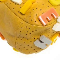 Jamin Puech Yellow Leather Embellished Alphabet Bag