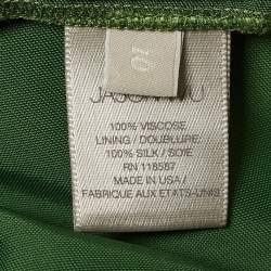Jason Wu Green Satin Silk Wide Leg Pants L