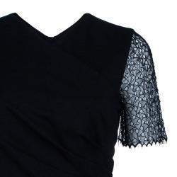 Pre Owned Jason Wu Black Lace-Detail Dress M