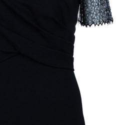 Pre Owned Jason Wu Black Lace-Detail Dress M