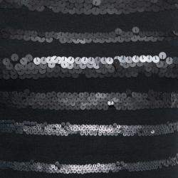 Jason Wu Black Jersey Sequin Embellished Sleeveless Sheath Dress S