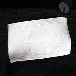 Jason Wu Black Jersey Sequin Embellished Sleeveless Sheath Dress S
