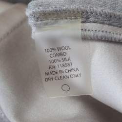 Jason Wu Grey Wool and Silk Oversized Sweatshirt XS 