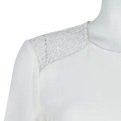 Jason Wu Cream Lace Detail Dress M