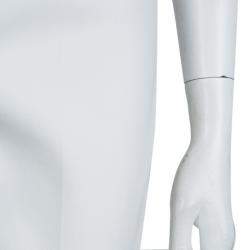 Pre Owned بنطلون جيسون وو قطن تويل أبيض بقصة مستقيمة S