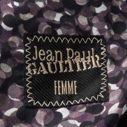 Jean Paul Gaultier Femme Multicolor Textured Wool Blend Jacket M