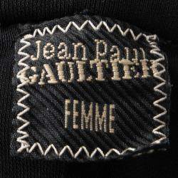 Pre Owned Jean Paul Gaultier Femme Multicolor Gathered Zip Detail Maxi Dress S