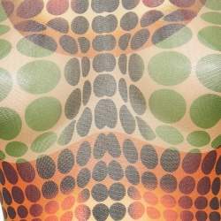 Pre Owned Jean Paul Gaultier Multicolor Dot-Print Stretch Mesh Sheer Top S