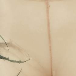 Pre Owned Jean Paul Gaultier X KNWLS Beige Trompe-l'oeil Tattoo Print Jersey Leggings S