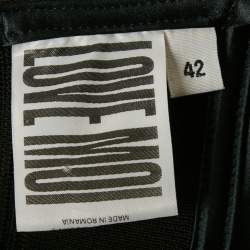 Pre Owned Jean Paul Gaultier X Lotta Volkova Black Satin Bra Top M