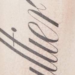 Pre Owned Jean Paul Gaultier Beige Printed Mesh Le Classique Long Dress XXS 