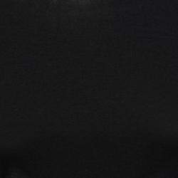 Pre Owned Jean Paul Gaultier Soleil Black Cotton Jersey Distressed Waist Bodycon Dress S