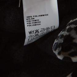 Pre Owned Jean Paul Gaultier Soleil Monochrome Leopard Patterned Jacquard Halter Dress S