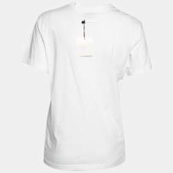 Jean Paul Gaultier White Printed Cotton Short Sleeve Crewneck T-Shirt L