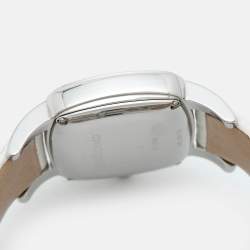 مملوكة مسبقًا JeanRichard TV Screen Ref. 26113 Silver Dial Stainless Steel Alligator Leather Women's Wristwatch 32 mm