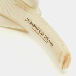 مملوكة مسبقًا Jennifer behr Cream Katya Silk Satin Bow Headband