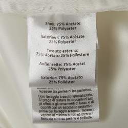 Jenny Packham White Satin Crystal Embellished Neck Wedding Gown L