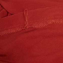 Jenny Packham Red Beaded Jersey Halter Neck Maxi Dress L
