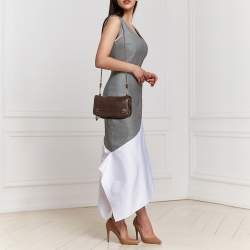 Jerome Dreyfuss Dark Brown Leather Bubble Shoulder Bag