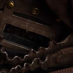 Jerome Dreyfuss Dark Brown Leather Bubble Shoulder Bag