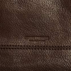 Jerome Dreyfuss Dark Brown Leather Bubble Shoulder Bag