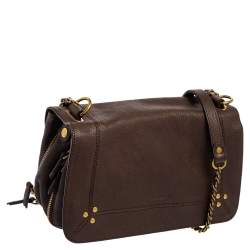 Jerome Dreyfuss Dark Brown Leather Bubble Shoulder Bag