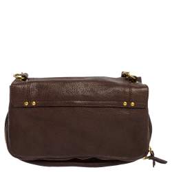 Jerome Dreyfuss Dark Brown Leather Bubble Shoulder Bag